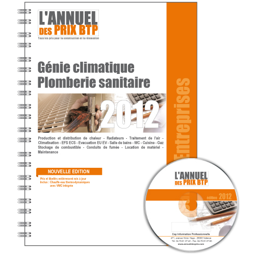 Base de prix BTP - Artisans et Entreprises - Génie climatique - Plomberie - Sanitaire