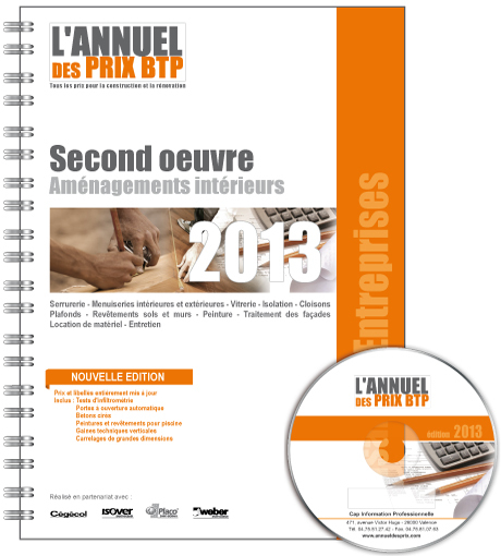 Base de prix BTP - Artisans et Entreprises - Second oeuvre - Aménagements intérieurs