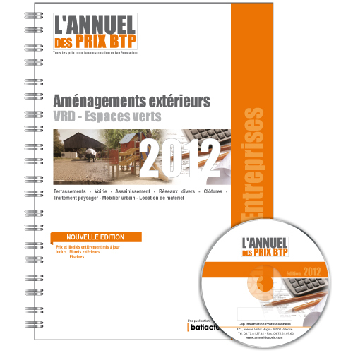 Base de prix BTP - Artisans et Entreprises - Aménagements extérieurs - VRD - Espaces verts