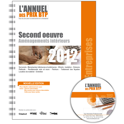 Base de prix BTP - Artisans et Entreprises - Second oeuvre - Aménagements intérieurs