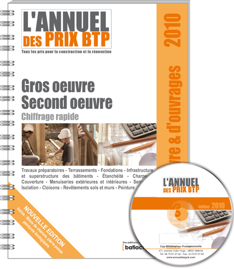 Bordereau de prix BTP - Maîtres d'oeuvre & d'ouvrages - Gros oeuvre - Second oeuvre