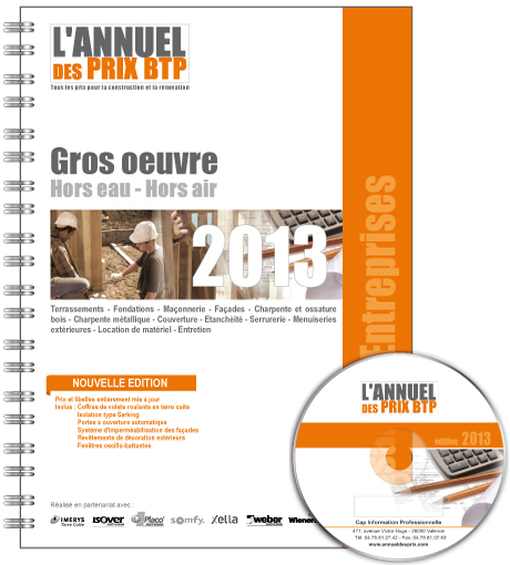 Base de prix BTP - Artisans et Entreprises - Gros oeuvre - Hors eau, hors air