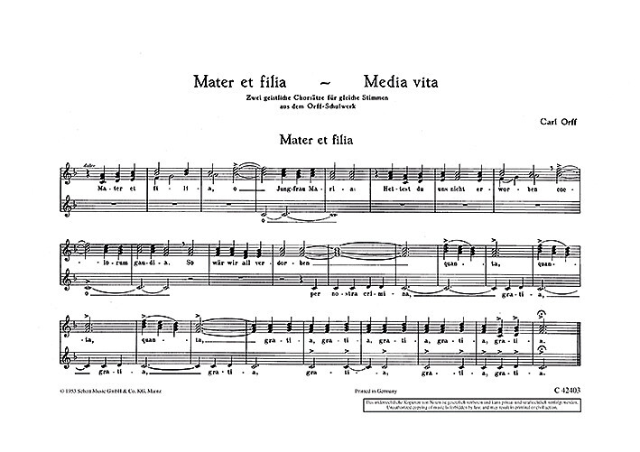 Zwei geistliche Chorsätze
