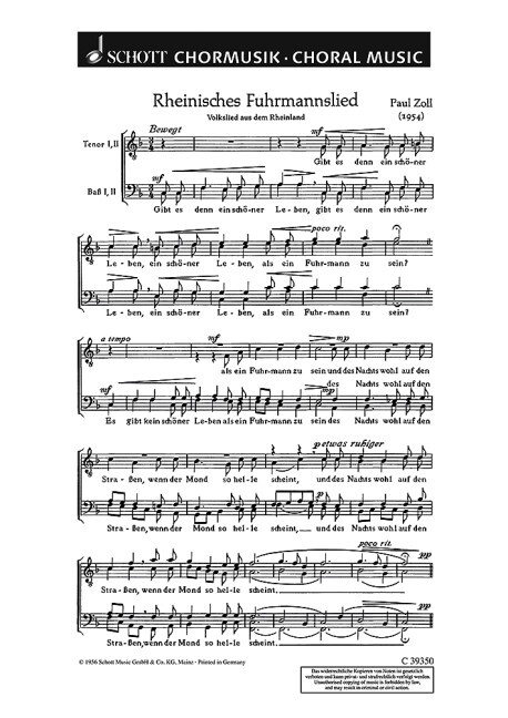 Rheinisches Fuhrmannslied