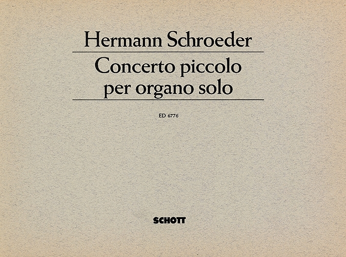 Concerto piccolo per organo solo