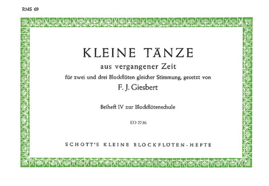 Kleine Tänze aus vergangener Zeit
