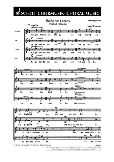 Sieben Hölderlin-Chöre