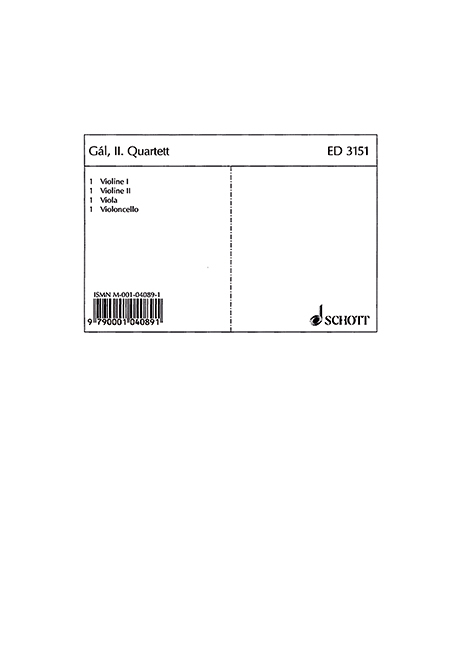 II.  Quartet A Minor