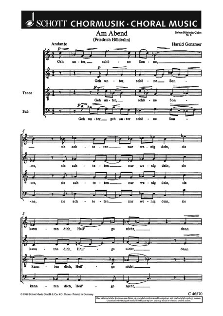 Sieben Hölderlin-Chöre