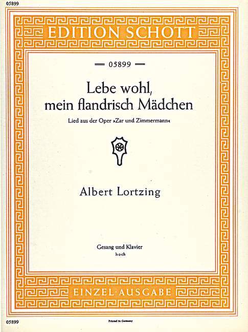 Lebe wohl, mein flandrisch Mädchen