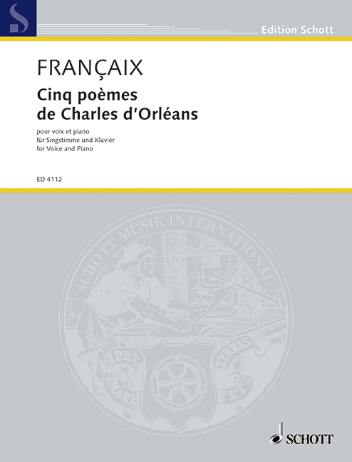 Cinq poèmes de Charles d'Orléans