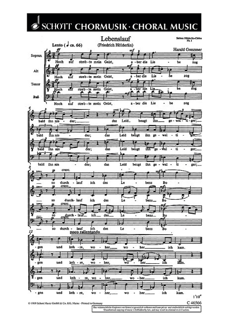 Sieben Hölderlin-Chöre