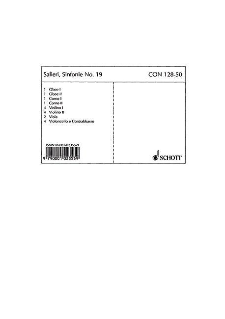 Symphony No. 19 D Major