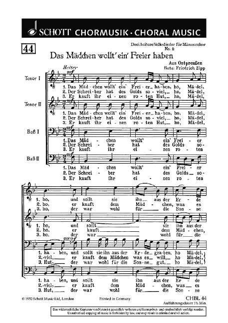 Drei heitere Volkslieder