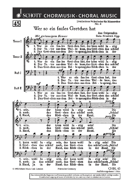 Drei heitere Volkslieder