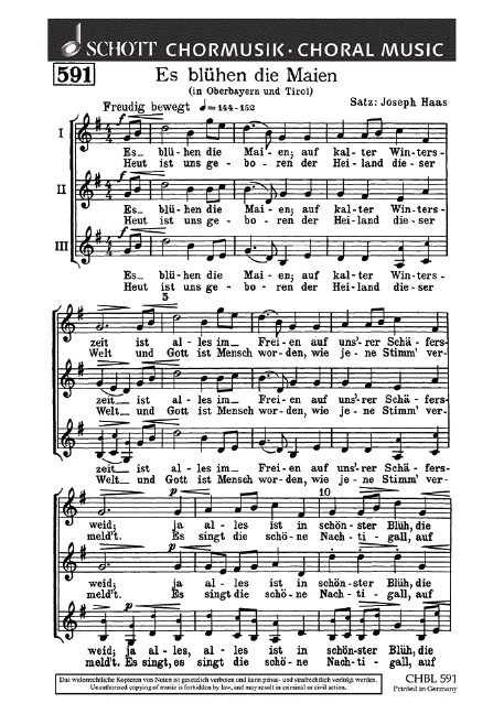 Es blühen die Maien