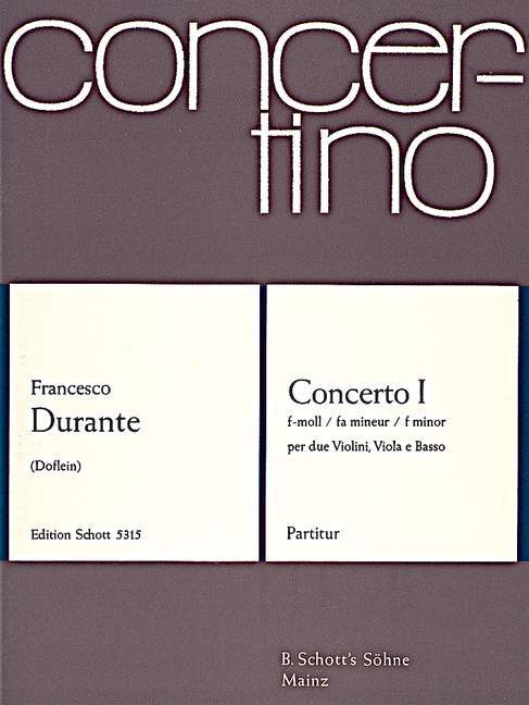 Concerto I F Minor