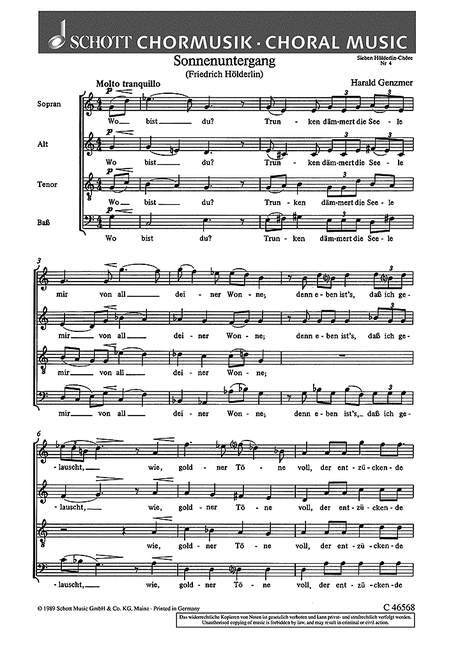 Sieben Hölderlin-Chöre