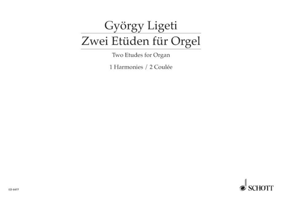 Deux etudes pour orgue