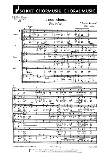 Tschechische Madrigale · Ceské madrigaly