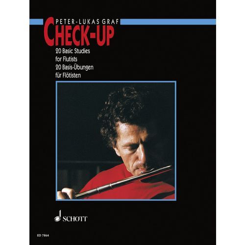 PETER-LUKAS GRAF : CHECK-UP, 20 BASIC EXERCISES FOR FLUTE ( DEUTSCH - ENGLISH )