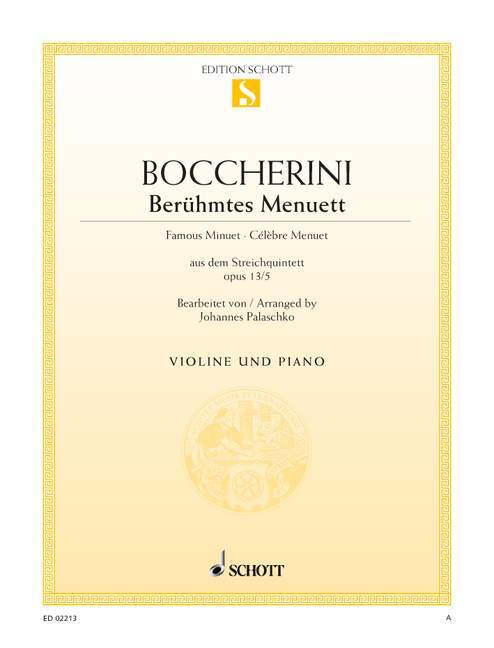 Célèbre Menuet la majeur