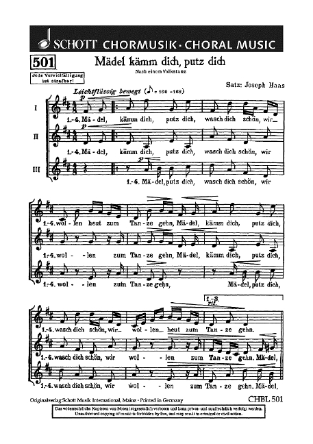 Mädel, kämm dich, putz dich