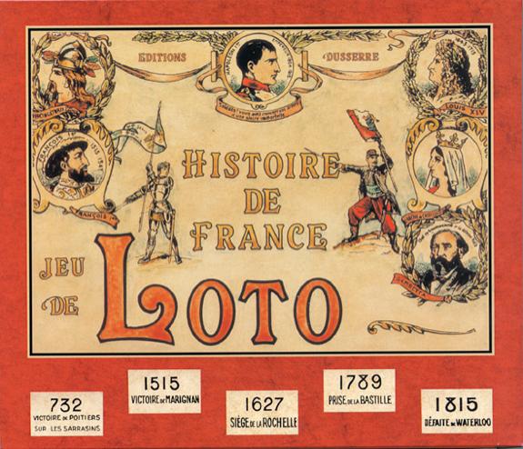 Jeu de Loto - Histoire de France