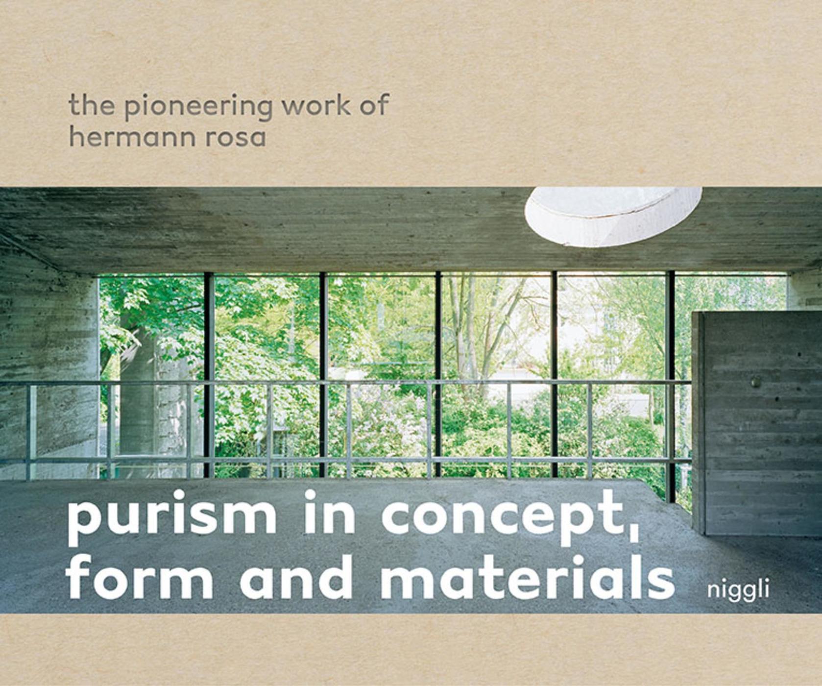 Purism in concept, form and materials