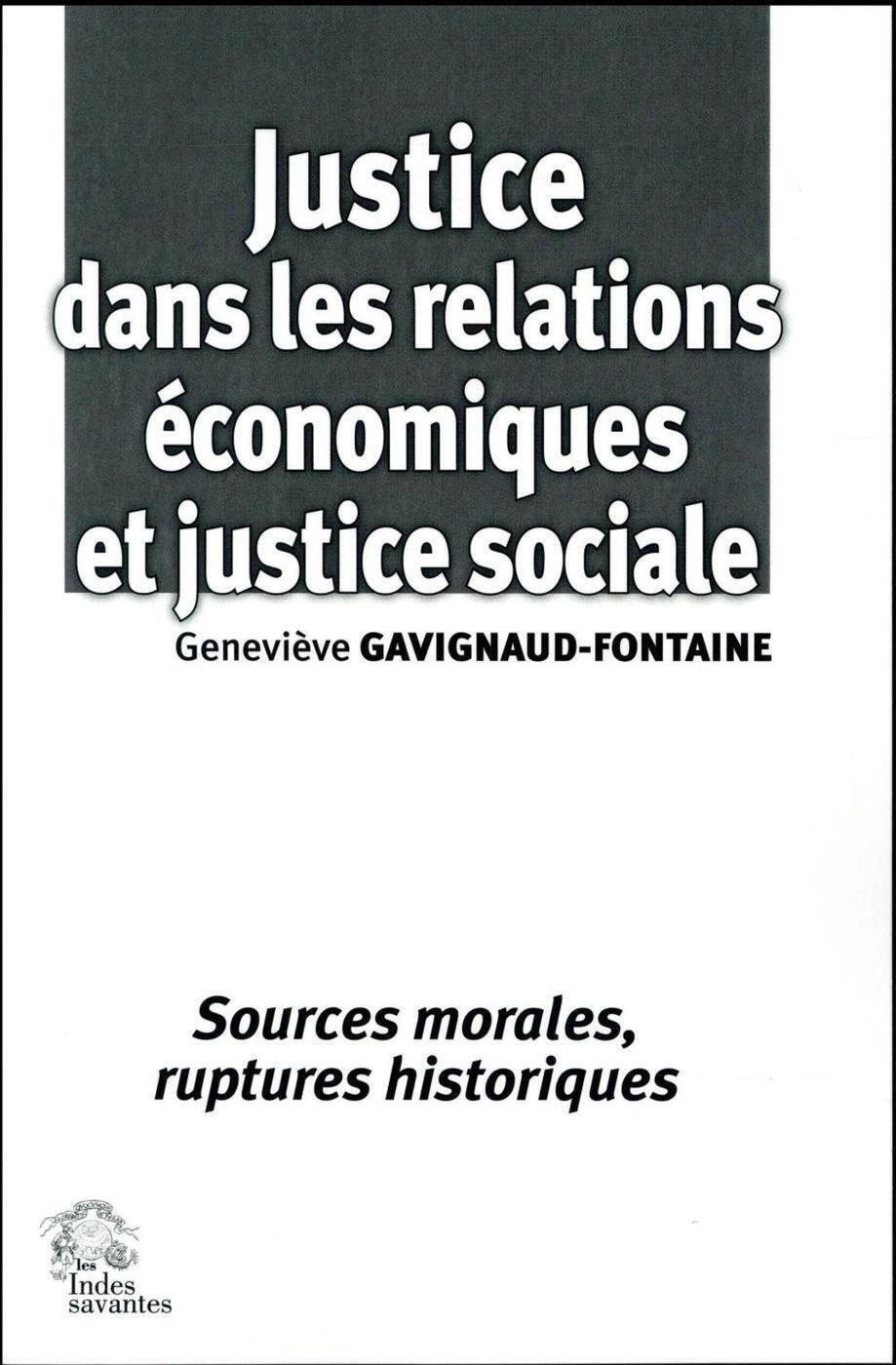 Justice dans les relations économiques et justice sociale