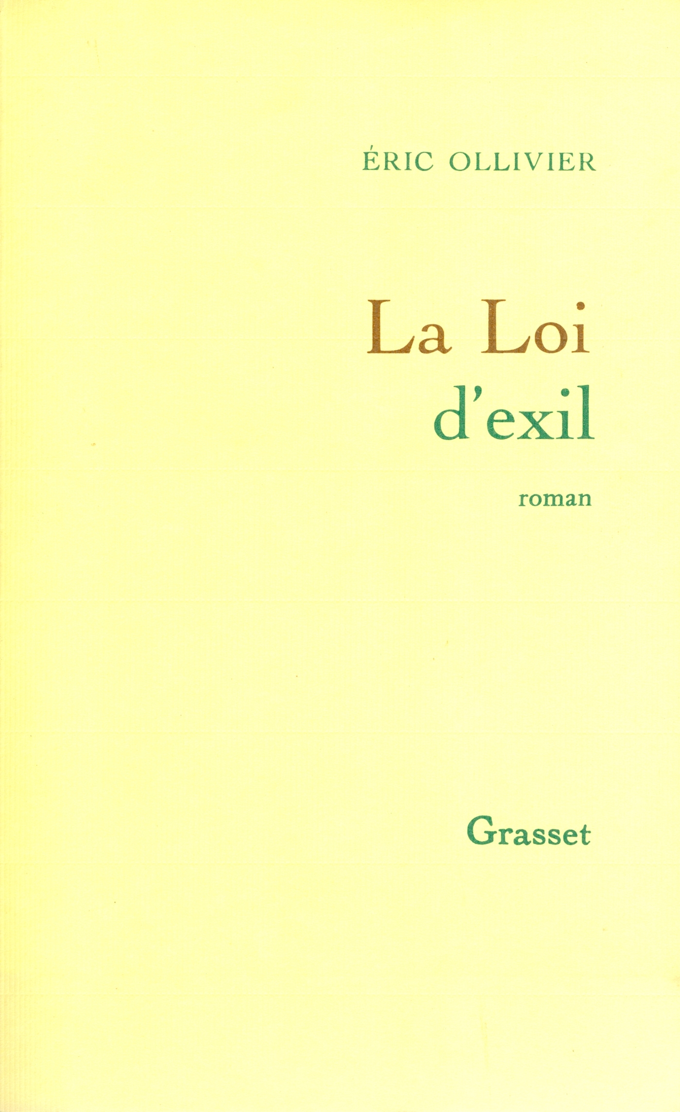 La loi d'exil