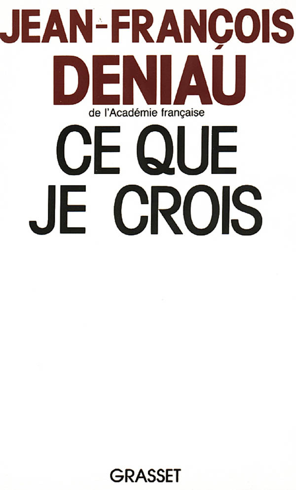 Ce que je crois