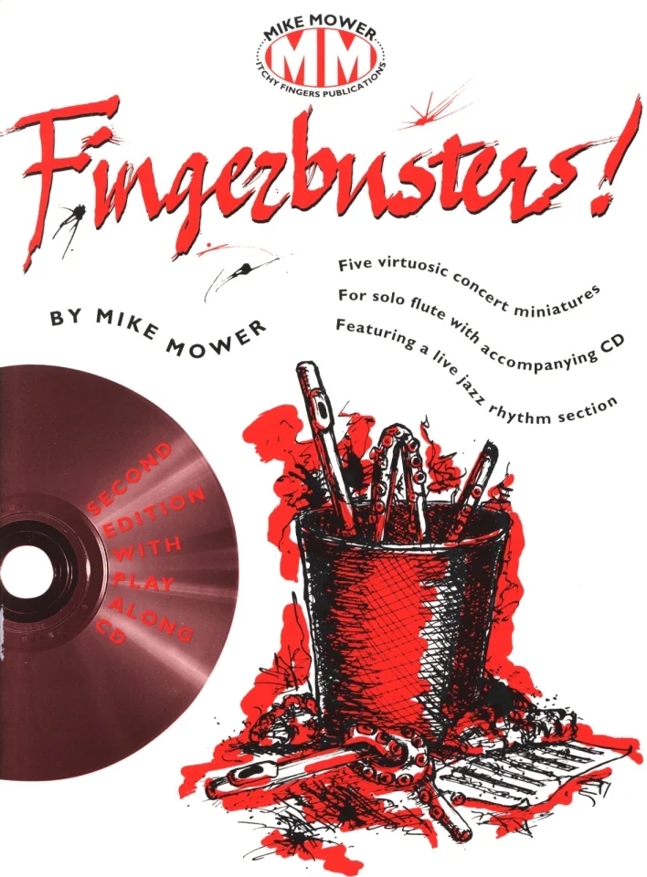 FINGERBUSTERS - FLUTE - FIVE VIRTUOSIC CONCERT MINIATURES FEATURING A LIVE JAZZ RHYTHM SECTION +CD