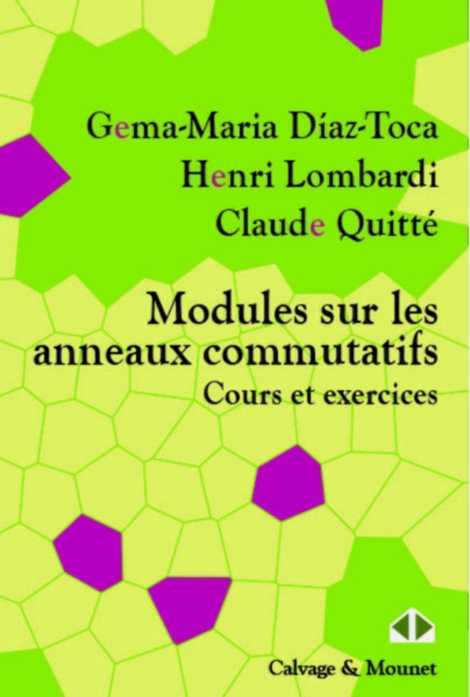 Modules sur les anneaux commutatifs