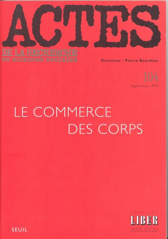 Actes de la recherche en sciences sociales, n° 104