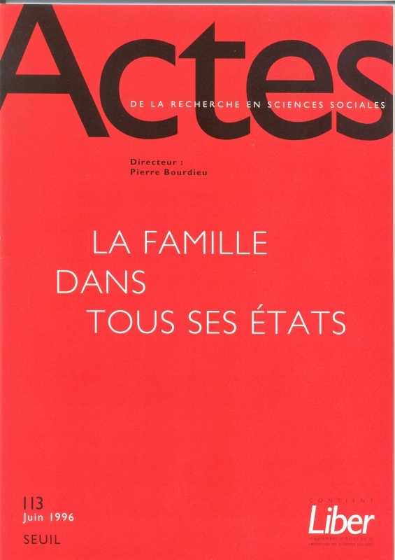 Actes de la recherche en sciences sociales, n° 113
