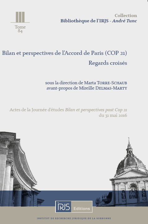 Bilan et perspectives de l'Accord de Paris (COP 21) - Regards croisés