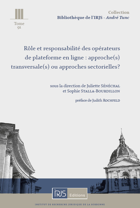Rôle et responsabilité des opérateurs de plateforme en ligne : ...