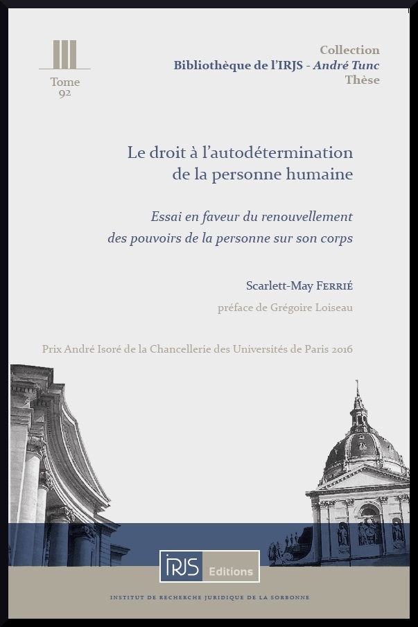 Le droit à l'autodétermination de la personne humaine