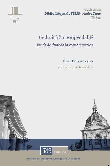 Le droit à l'interopérabilité - Etude de droit de la consommation