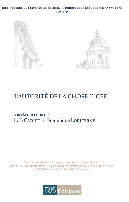 L'autorité de la chose jugée