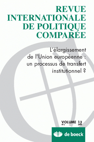 REVUE INTERNATIONALE DE POLITIQUE COMPAREE 2006/2 VOLUME 13