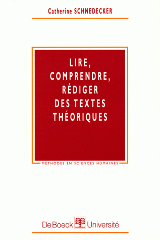Lire, comprendre, rédiger des textes théoriques