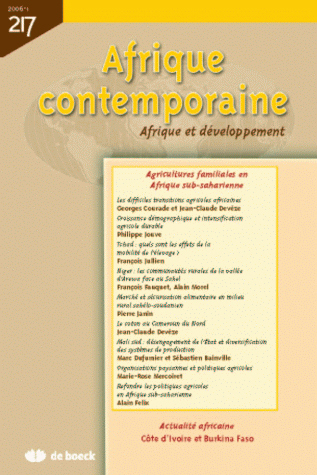 AFRIQUE CONTEMPORAINE 2006/1 N.217