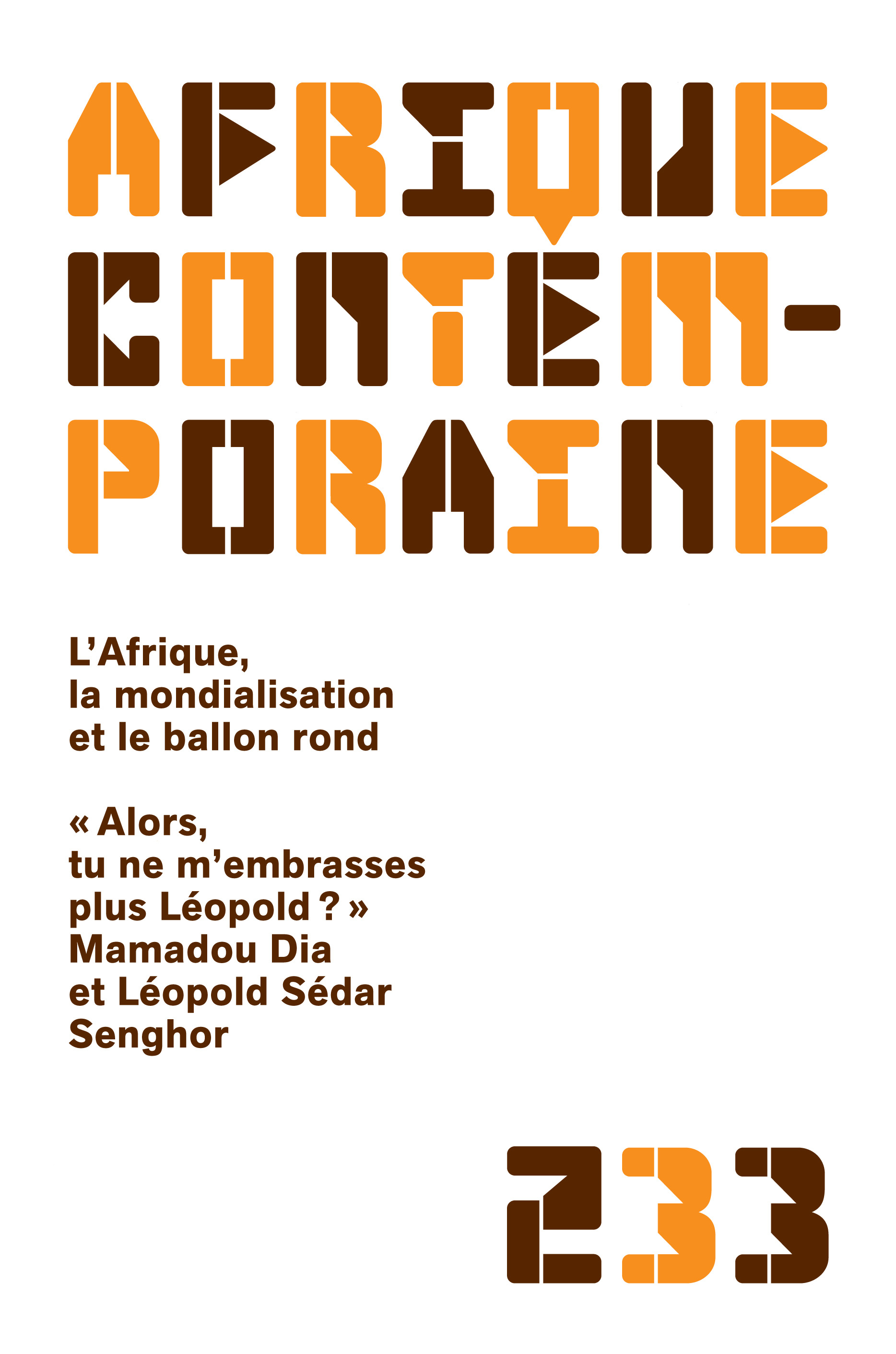 AFRIQUE CONTEMPORAINE 2010/1 N.233