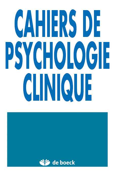 CAHIERS DE PSYCHOLOGIE CLINIQUE 2005/1 N.24
