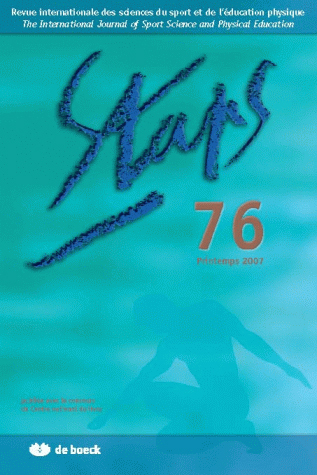 STAPS 2007/2 N.76 PRINTEMPS 2007