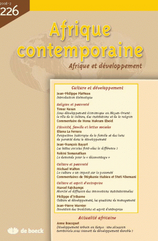AFRIQUE CONTEMPORAINE 2008/2 N.226