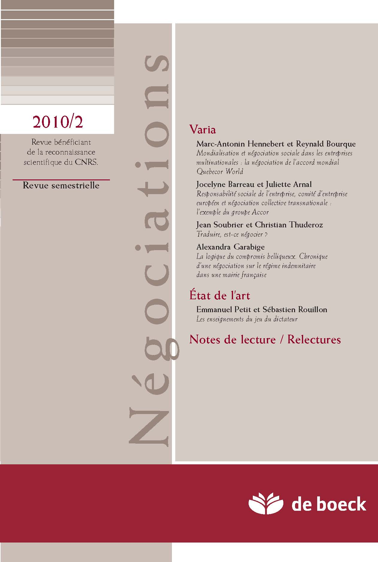 NEGOCIATIONS 2010/2 N.14