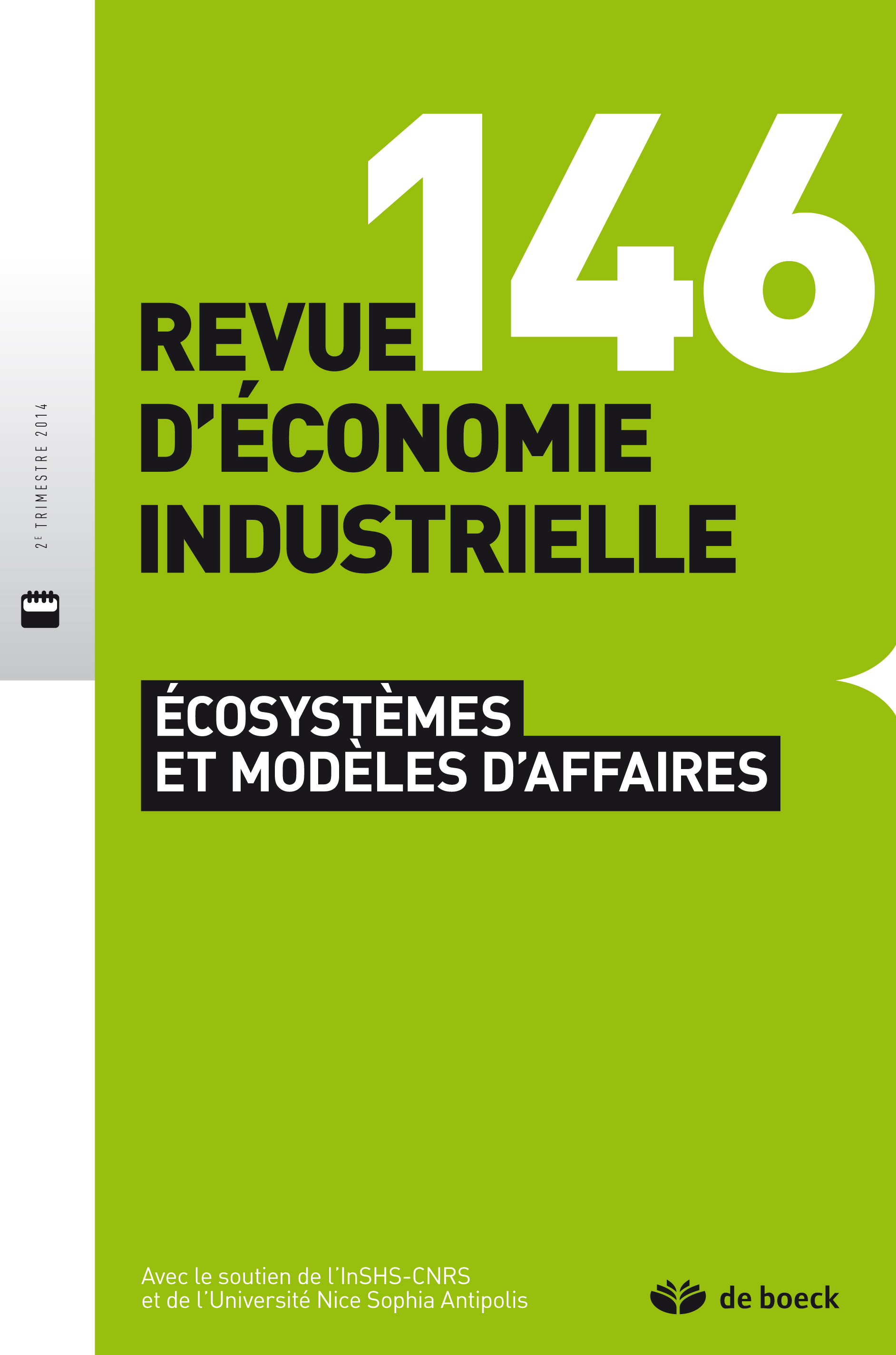 REVUE D'ECONOMIE INDUSTRIELLE 2014/2 N.146